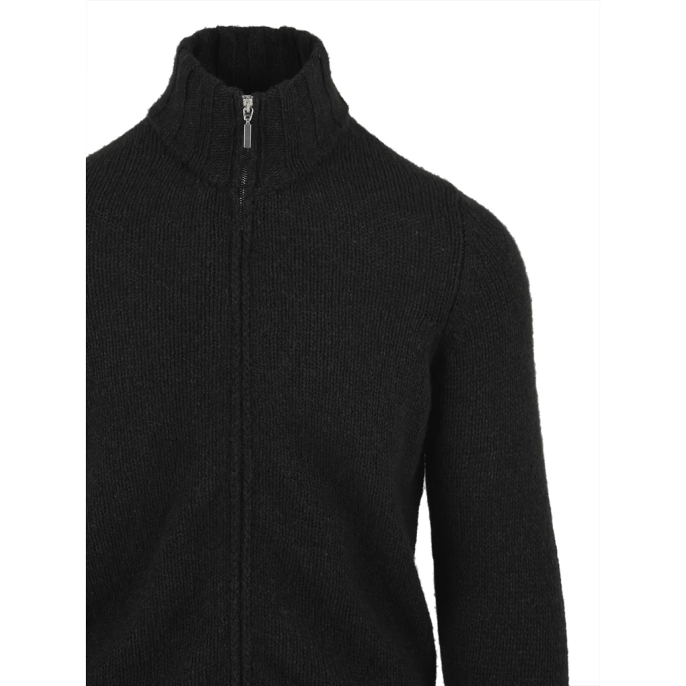 Filippo De Laurentiis Sweater met volledige rits in flesgroen Black Heren