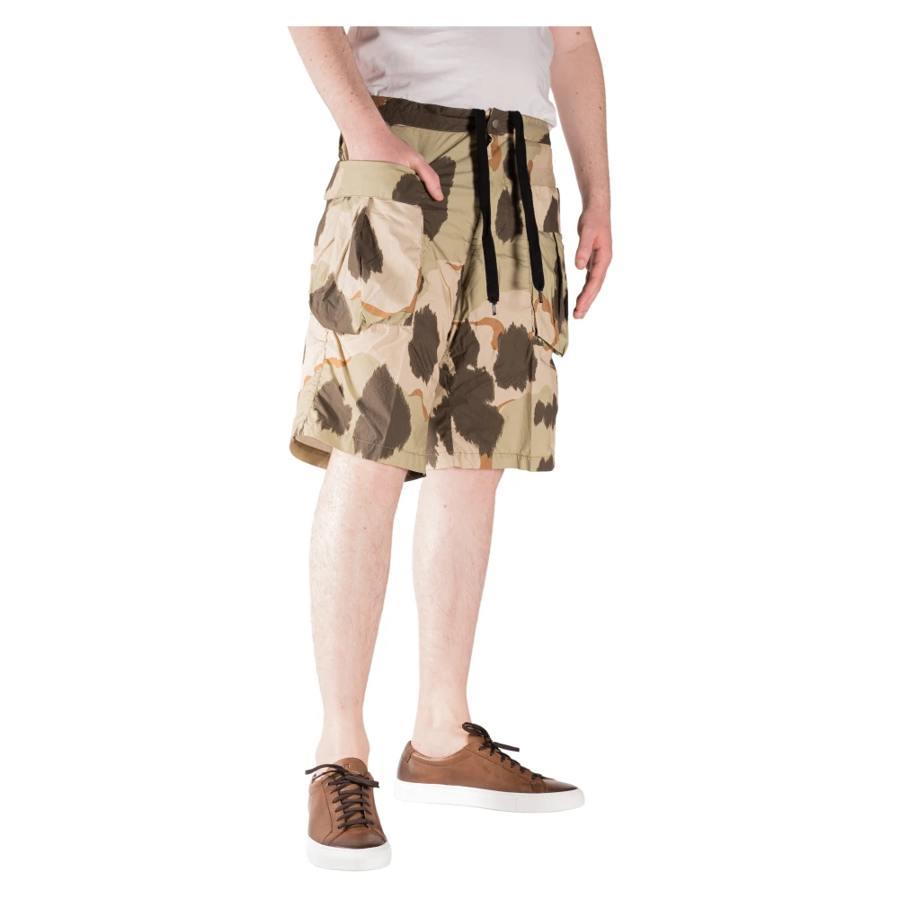 Aspesi Camouflage Bermuda Shorts för Män Green, Herr