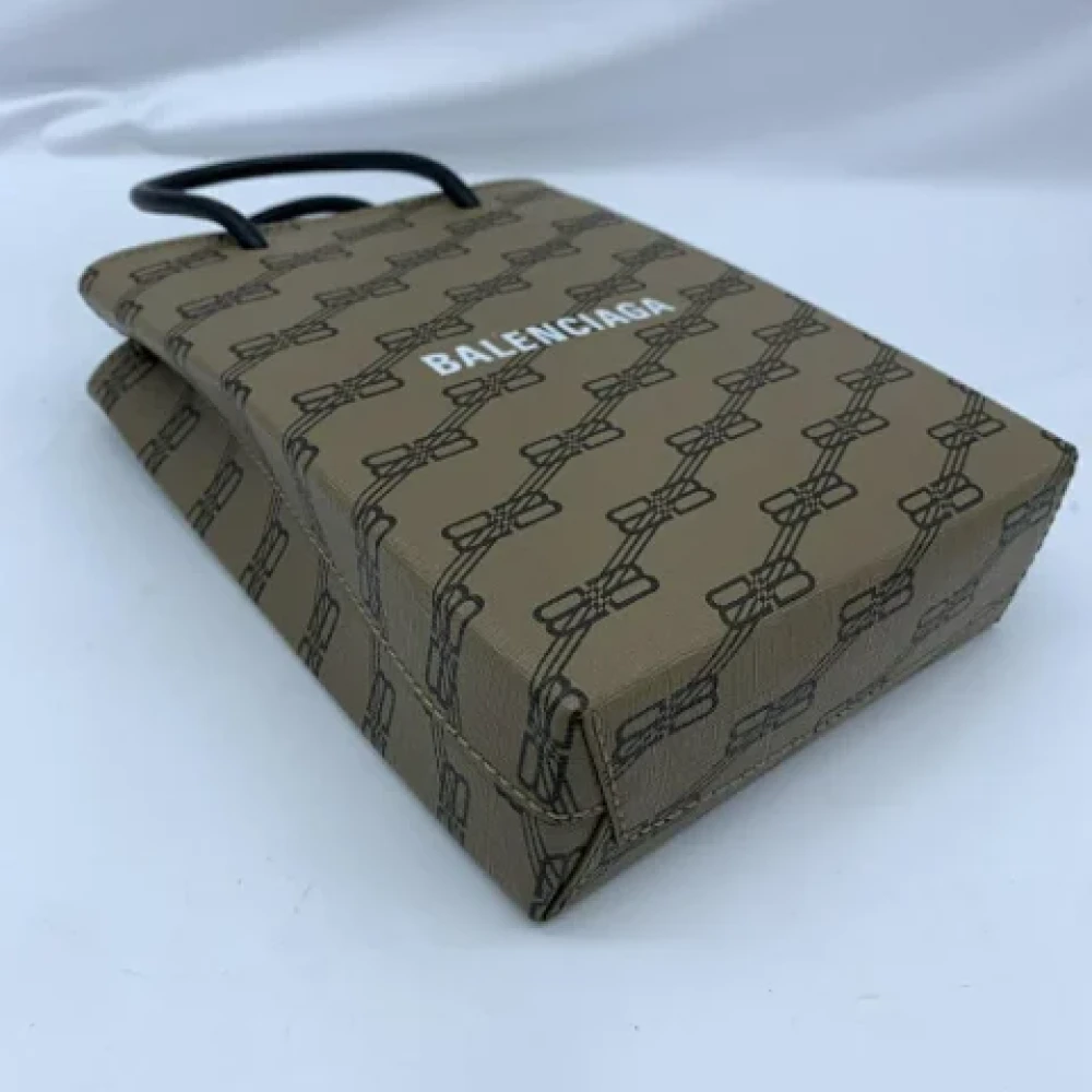 Balenciaga Vintage Pre-owned Fabric balenciaga-bags Beige Dames