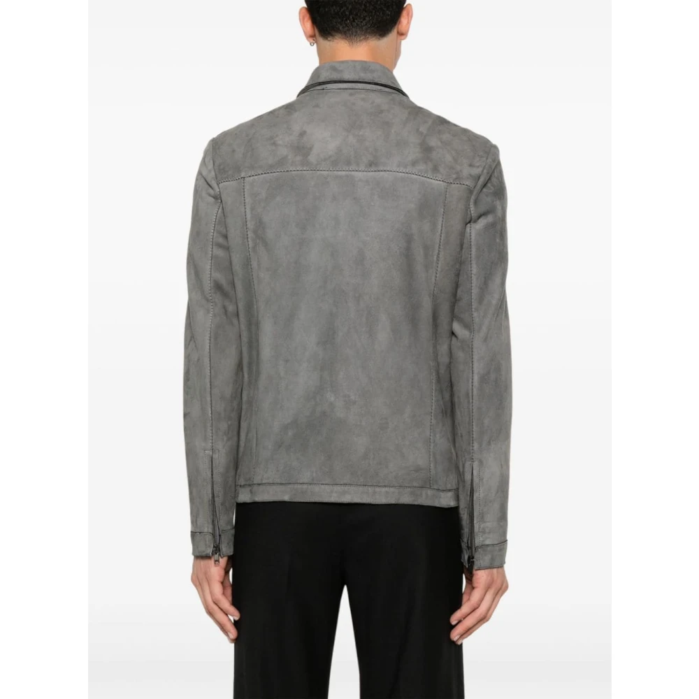 Salvatore Santoro Stijlvolle Jassen Collectie Gray Heren