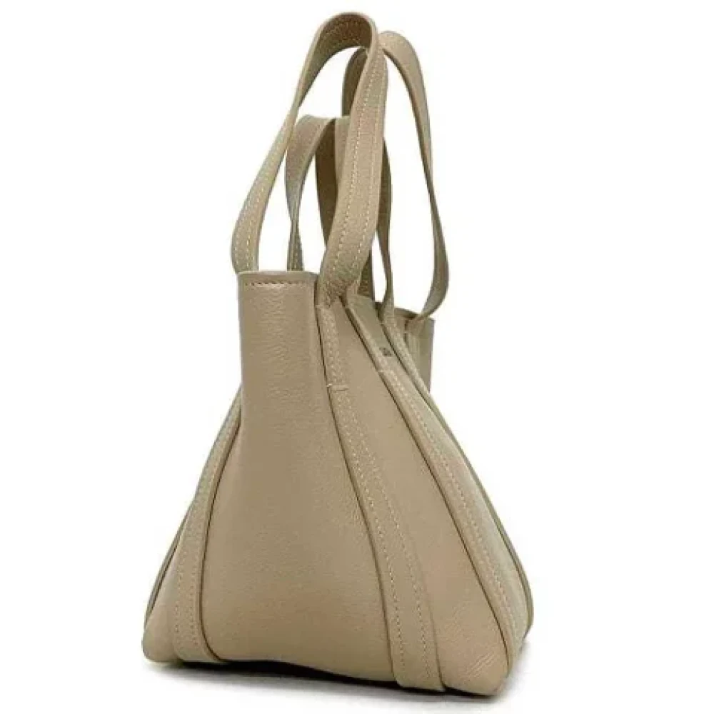 Balenciaga Vintage Pre-owned Fabric balenciaga-bags Beige Dames