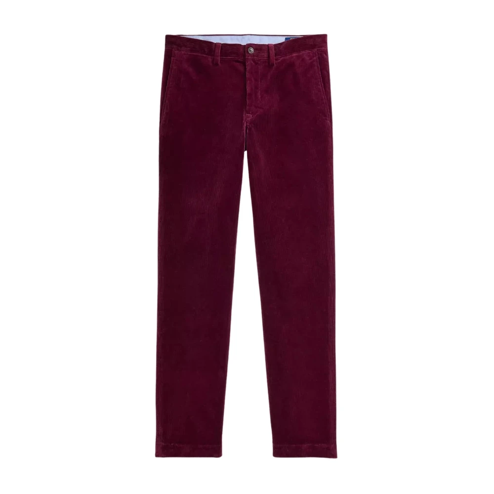 Ralph Lauren Enkla corduroy vinröda byxor Red, Herr