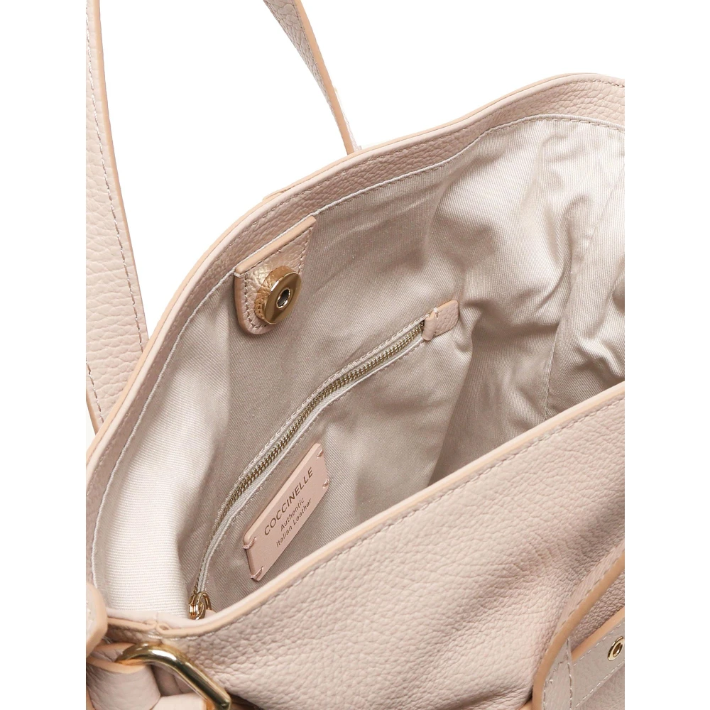 Coccinelle Schoudertas met decoratieve riem Pink Dames