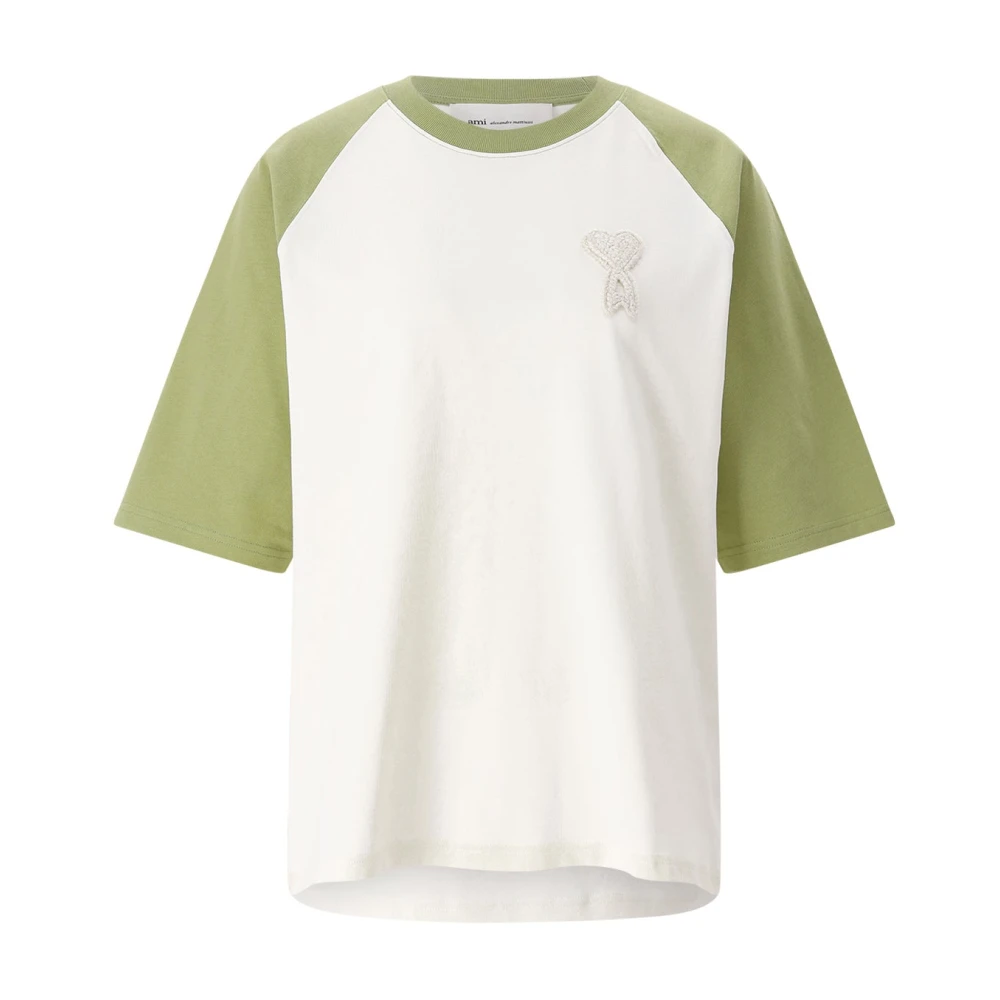 Ami Paris Uomo Verde Top, L, New,