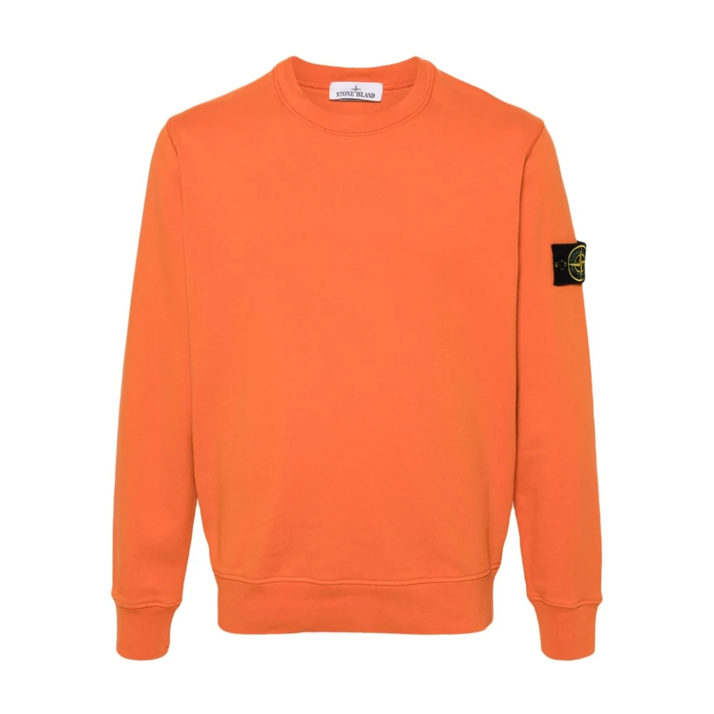 Stone Island Stijlvolle Crewneck Sweatshirt Orange Heren