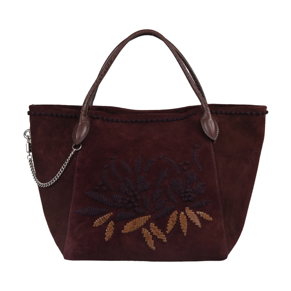 Ermanno Scervino Bruine Margot Tas met Krokodillenprint Brown Dames
