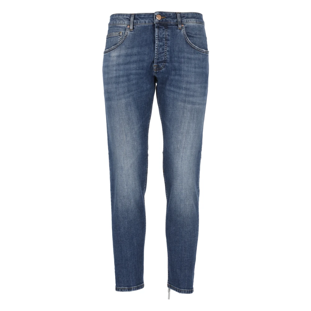 Don The Fuller Blauwe Katoenen Jeans met Borduurwerk Blue Heren