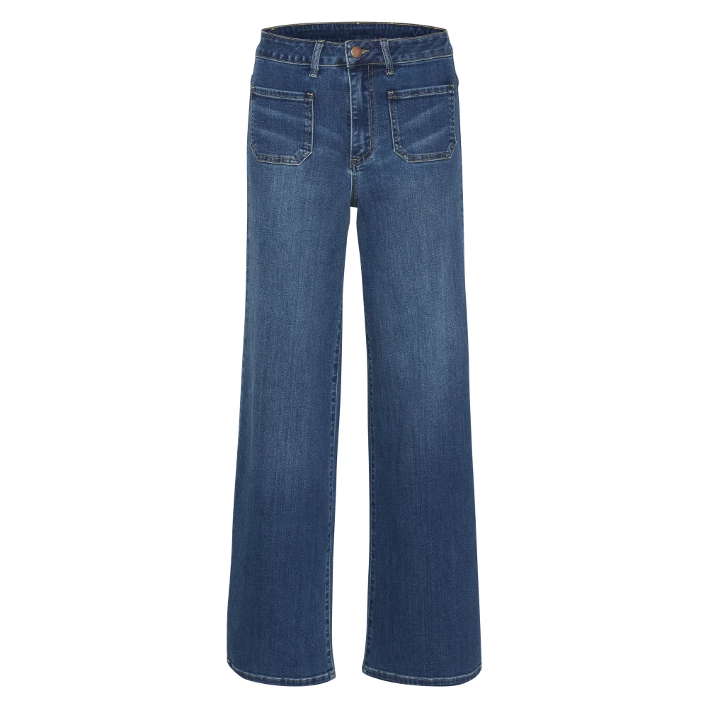 Kaffe Donna Blu Jeans Da Karla Flared - Immagine 2