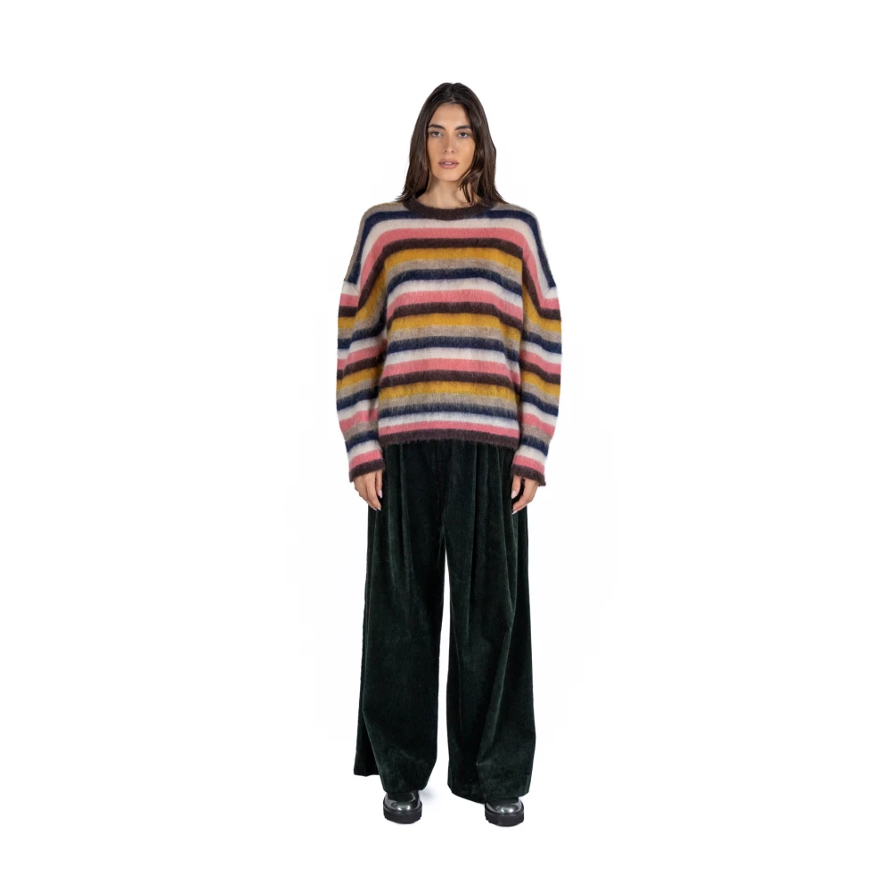 Phisique du Role Gestreepte Mohair Wol Trui Multicolor Dames