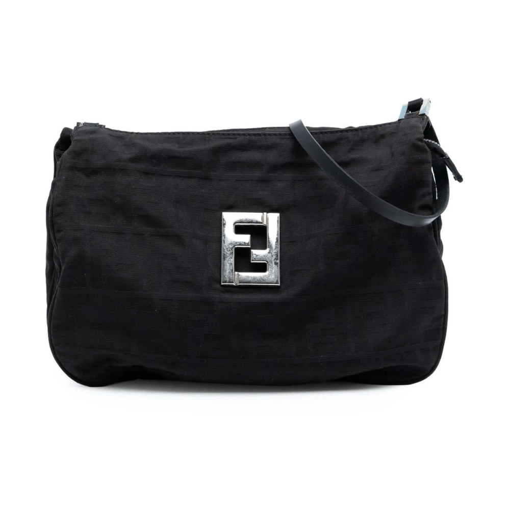 Fendi Vintage Women's Black Pre-Owned Textile Bag