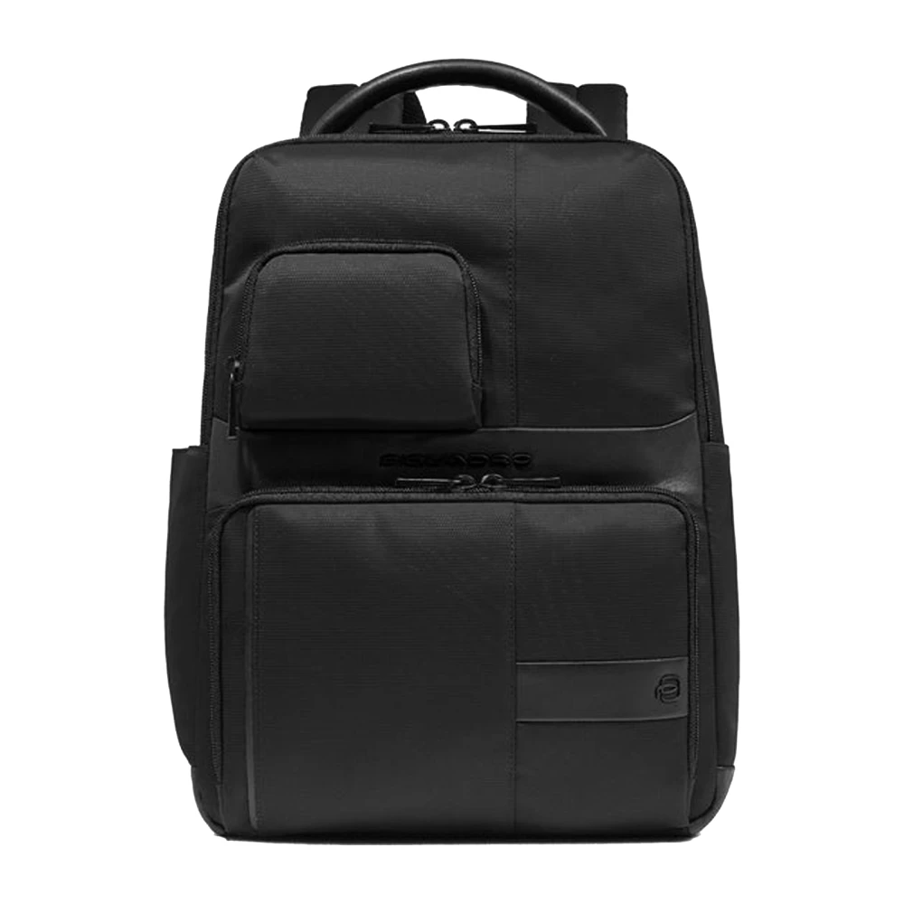 Piquadro Mannelijk Zwart Tassen Heren, One Size, Wol, Wollem Rugzak