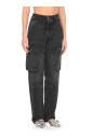 jean-cargo-en-melange-de-coton-noir