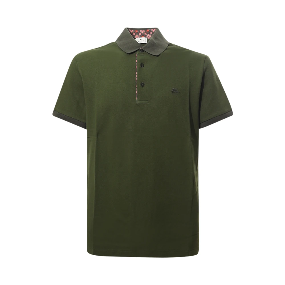 ETRO Polo Shirts Green Heren