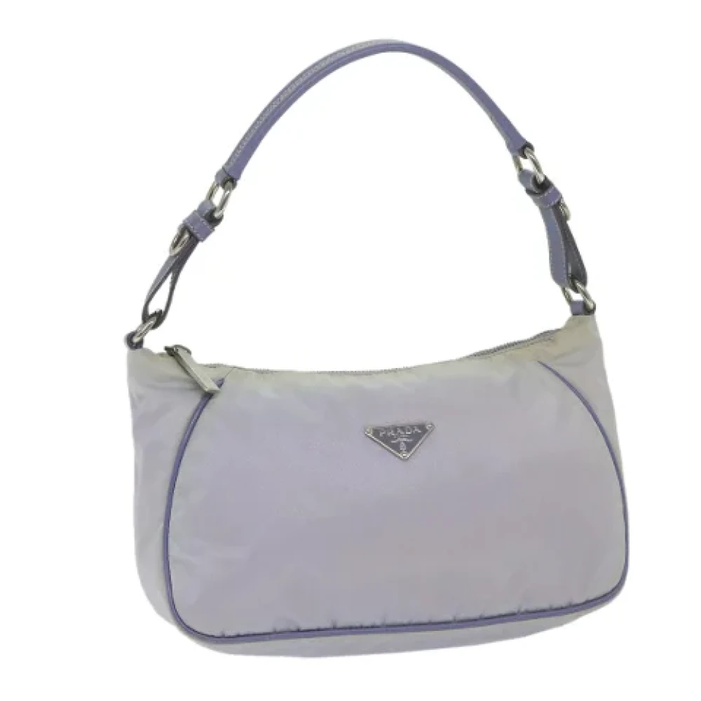 Prada Vintage Pre-owned Nylon pouches Purple Dames
