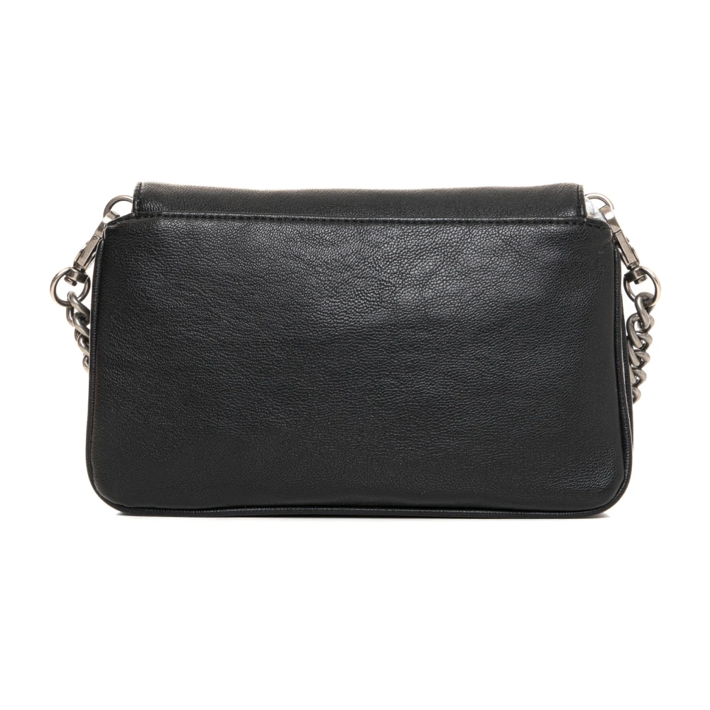 Liu Jo Stijlvolle Messenger Tas met Klepsluiting Black Dames