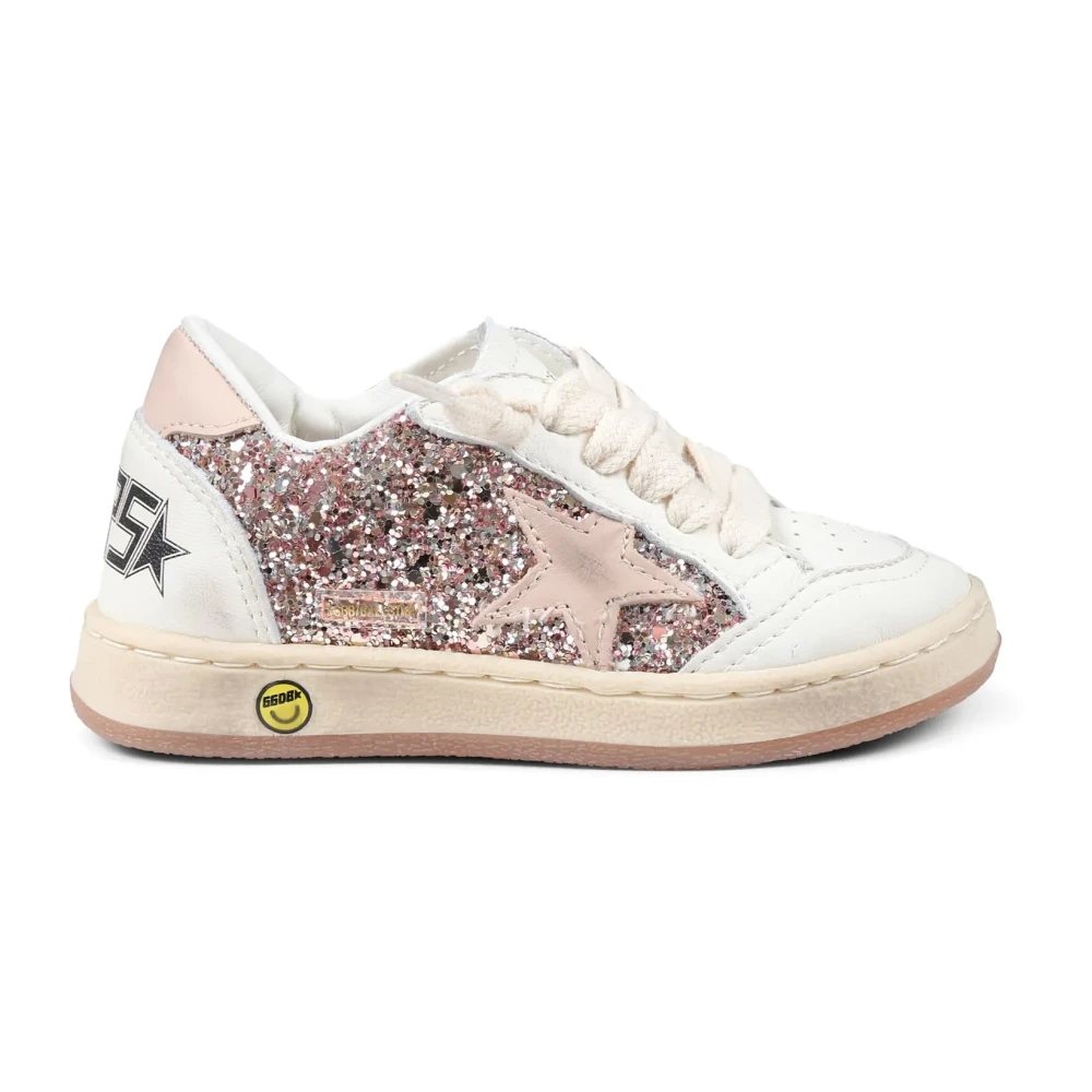 Golden Goose Barn Vita Sneakers Glitter Stjärna Multicolor, Flicka