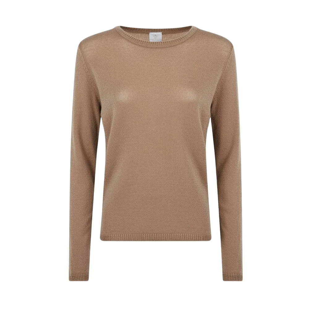 Eleventy Vrouw Beige Truien & Vesten Dames, S, Kasjmier, Cashmere Crew Neck
