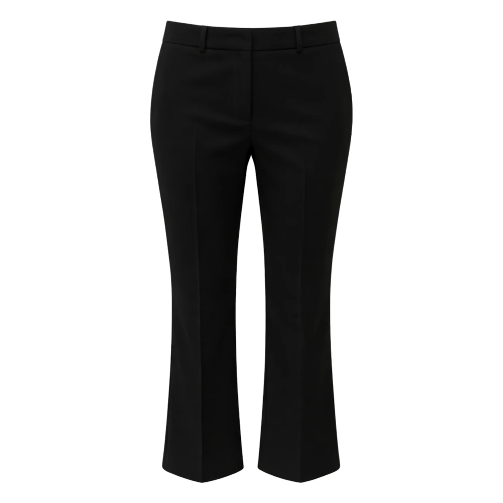 Seventy Black Slim Cropped Trousers - Female - Cropped Trousers - Xs - Trousers