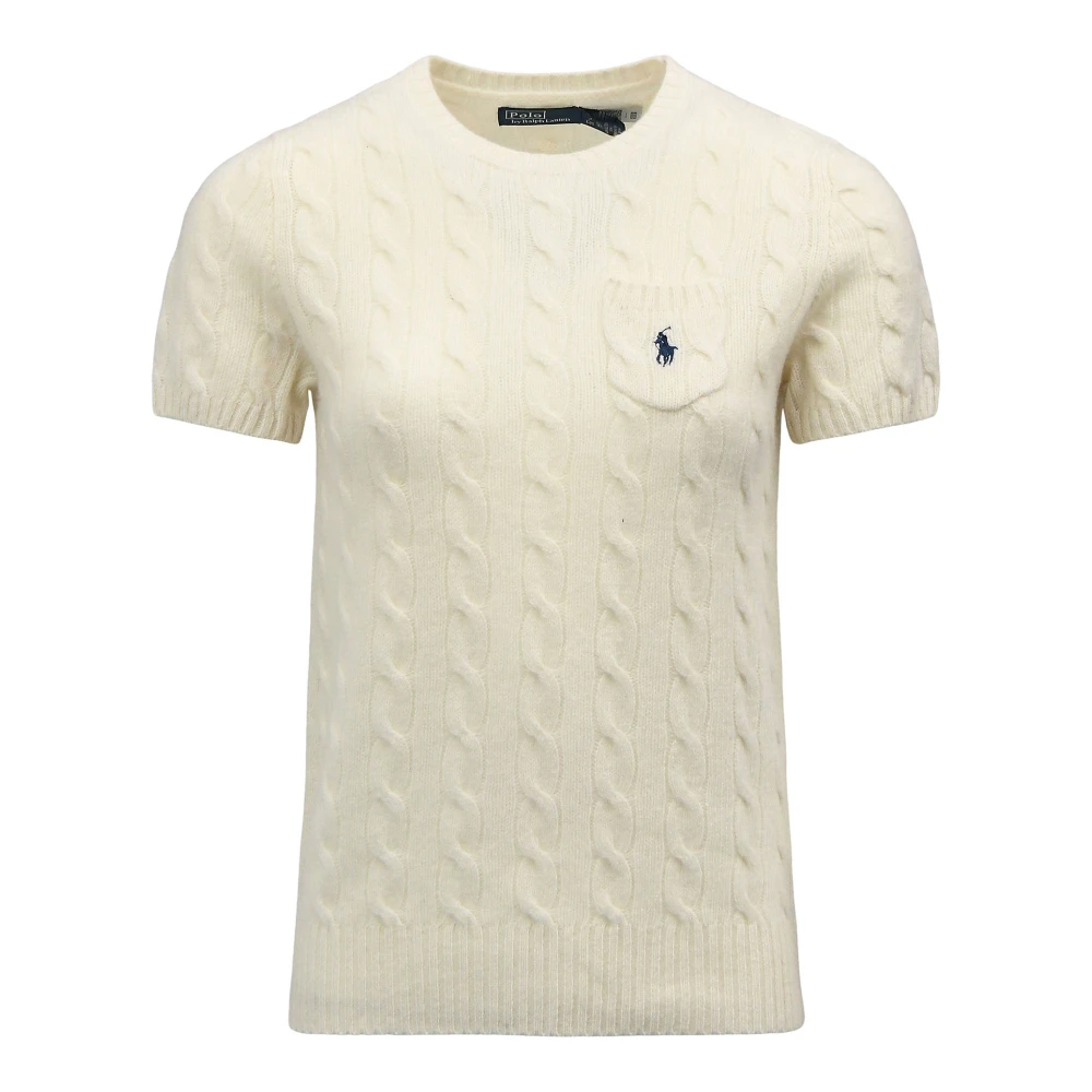 Polo Ralph Lauren Beige Round-Neck Knitwear - Female - Round-Neck Knitwear - L - Knitwear