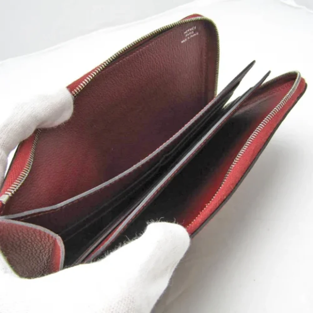 Hermès Vintage Pre-owned Leather wallets Brown Dames