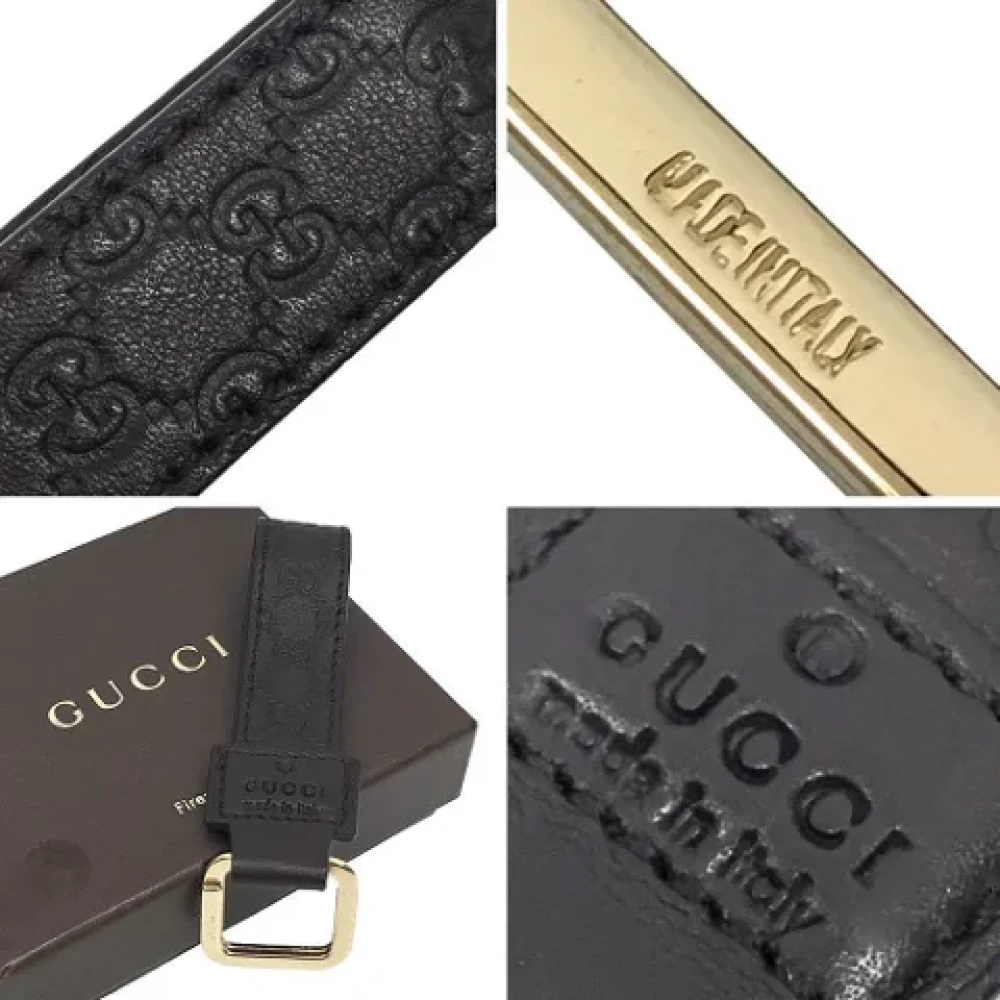 Gucci Vintage Pre-owned Leather key-holders Brown Dames