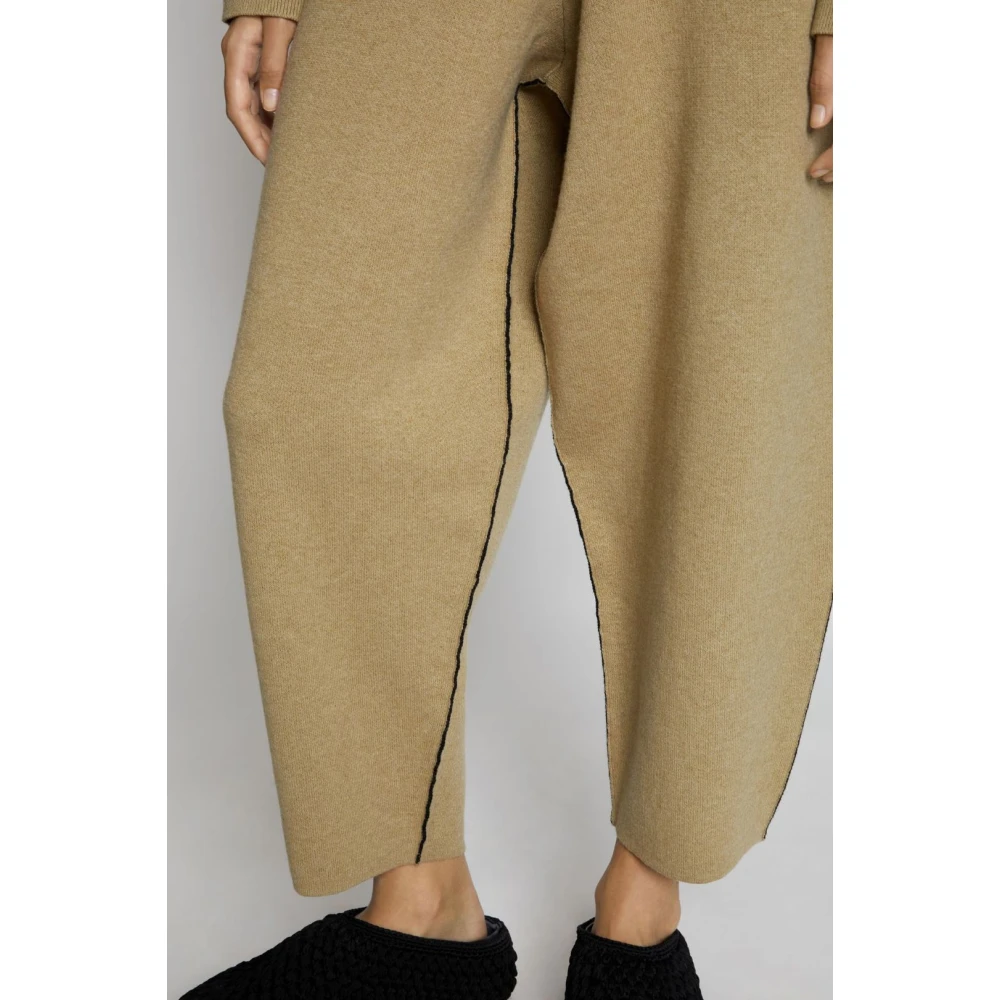 Proenza Schouler Luxe Cashmere-Blend Jogging Bottoms Beige Dames