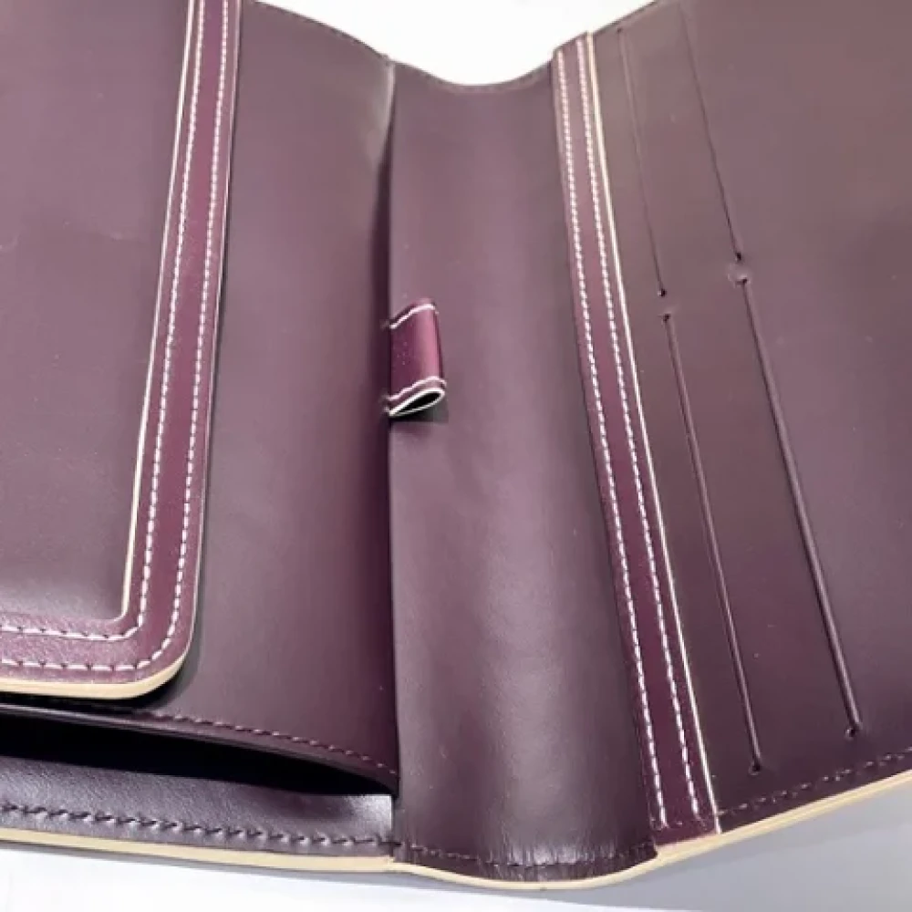Louis Vuitton Vintage Pre-owned Leather wallets Purple Dames