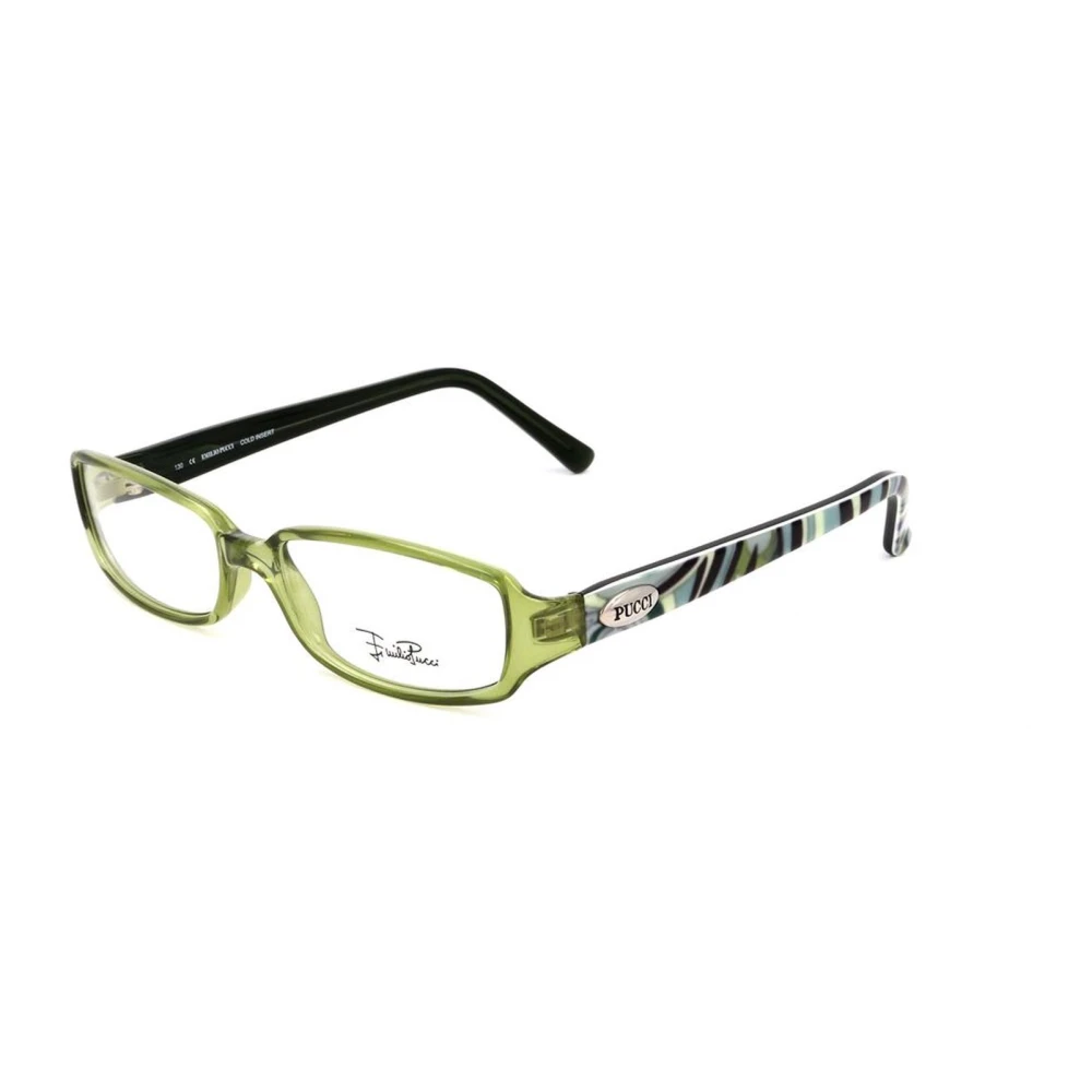 EMILIO PUCCI Groene plastic montuur met wijzerplaat Green Dames