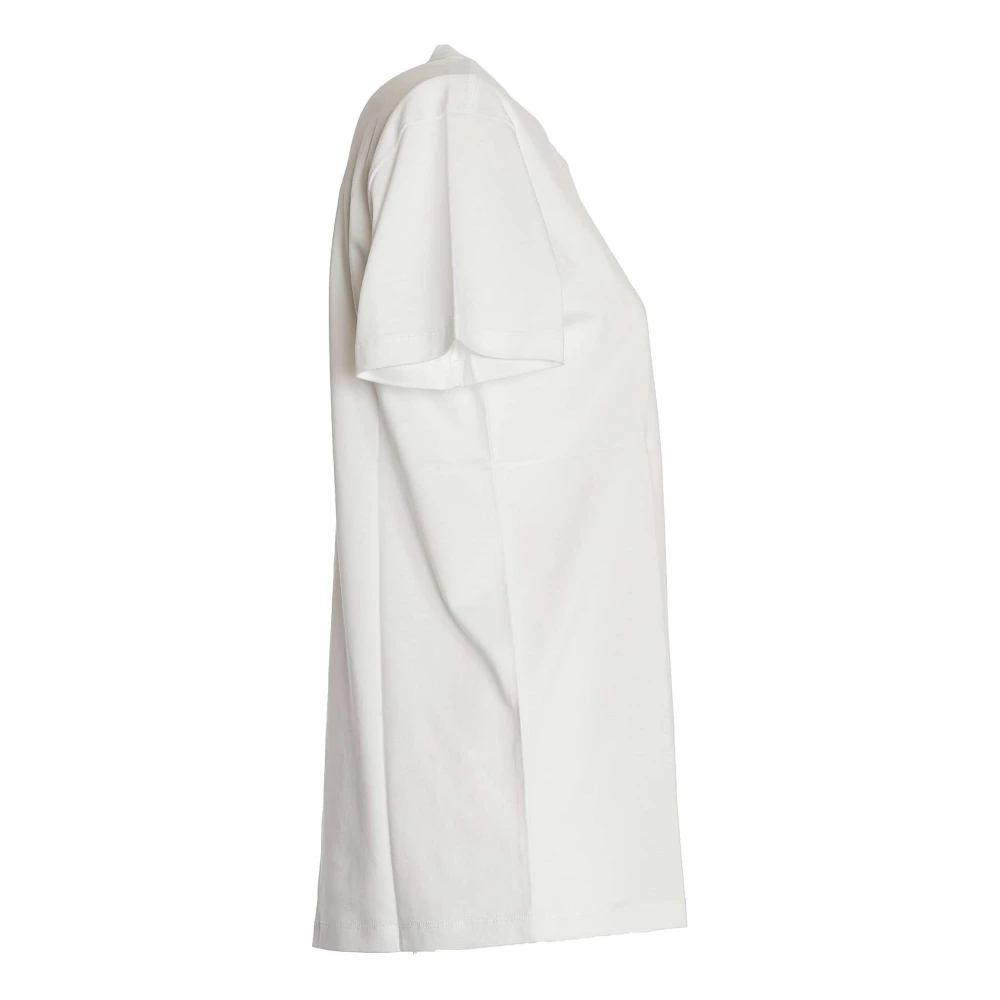 Isabel marant Geborduurd Logo Katoenen T-shirt White Dames