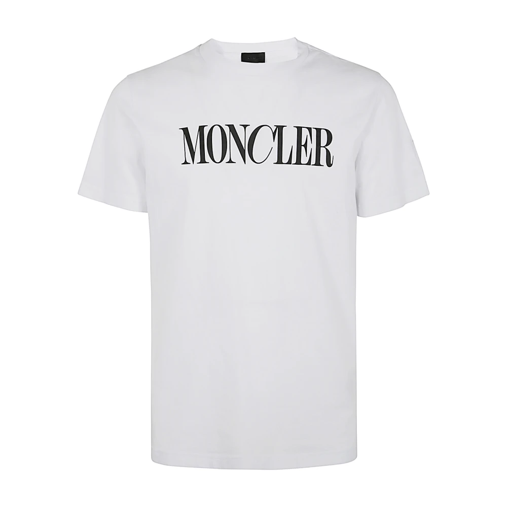 Moncler Korte Mouw T-shirt White Heren