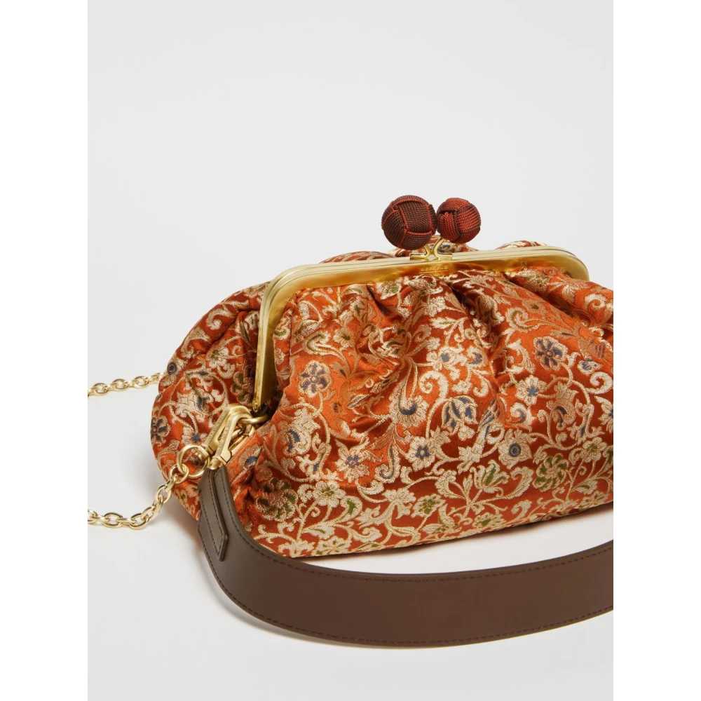 Max Mara Weekend Zijden Pasticcino Schoudertas Brown Dames