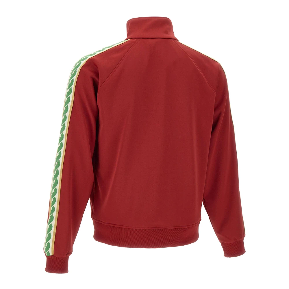 Drole de Monsieur Rode Katoenmix Sweatshirt met Rits Red Heren