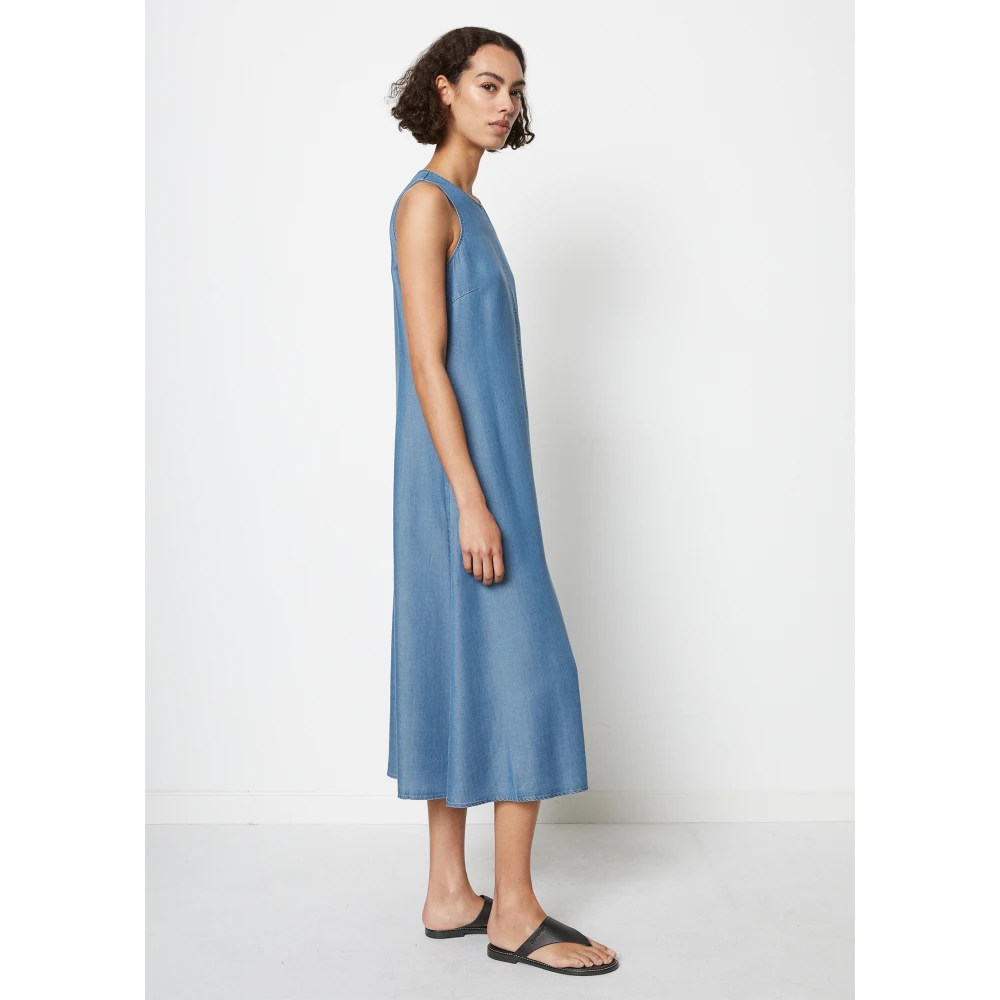 Marc O'Polo Mouwloze jurk los Blue Dames