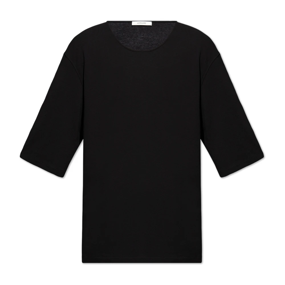 Lemaire Loszittende T-shirt Black Heren