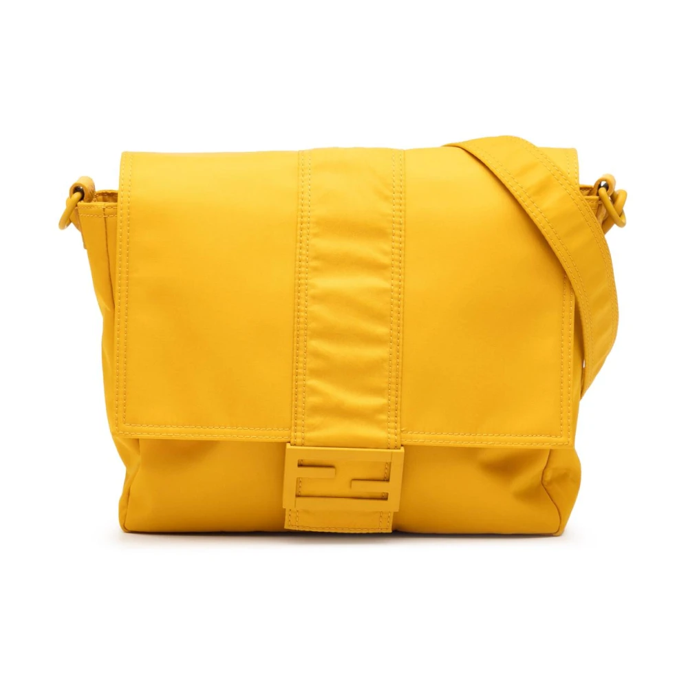 Fendi Vintage Women's Yellow Pre-Owned Messenger Bag