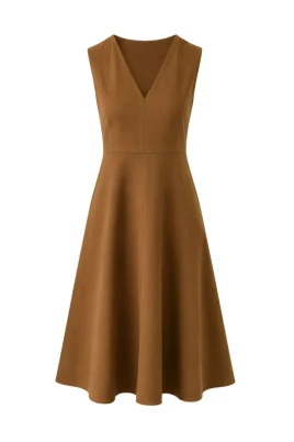 MSTCURVA V-Neck Midi Dress