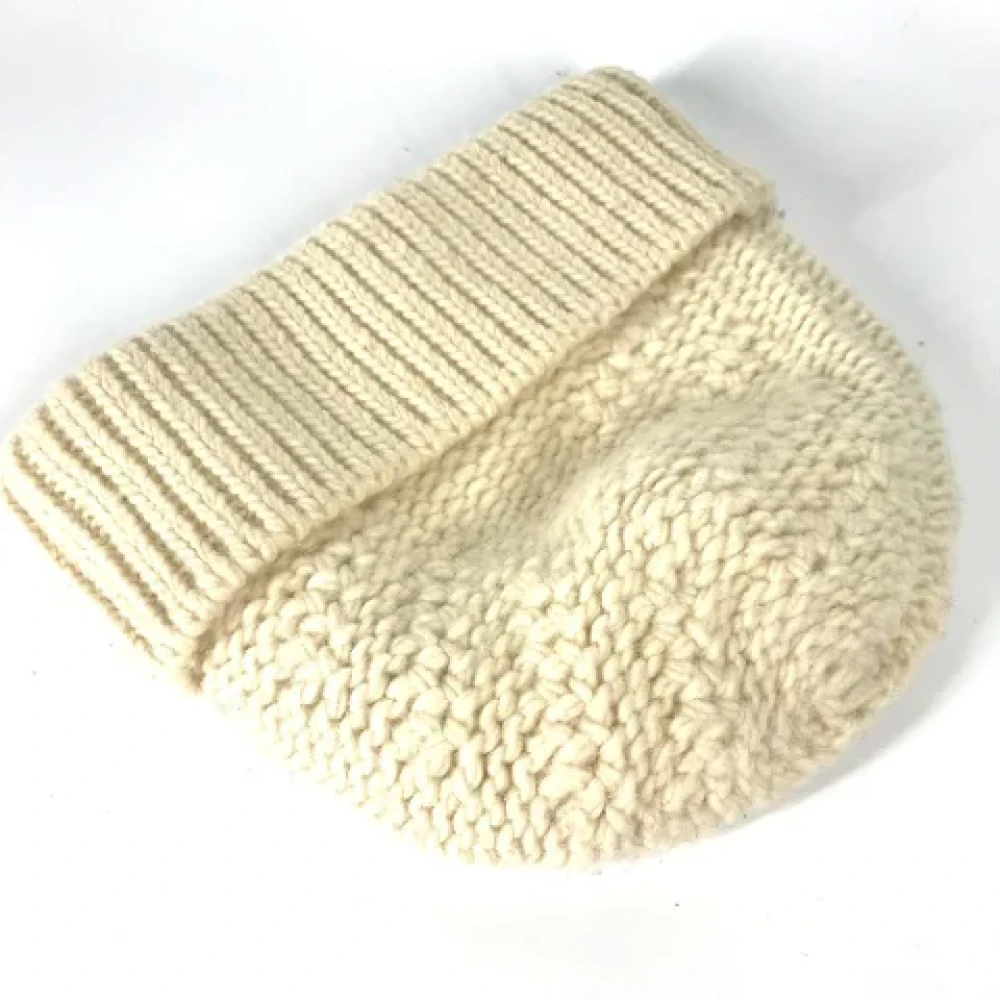 Louis Vuitton Vintage Pre-owned Wool hats White Dames