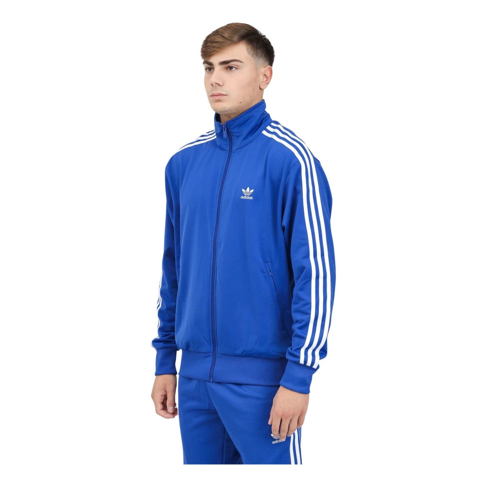 adidas Originals Blauwe Zip Sweater Classics Firebird Blue Heren