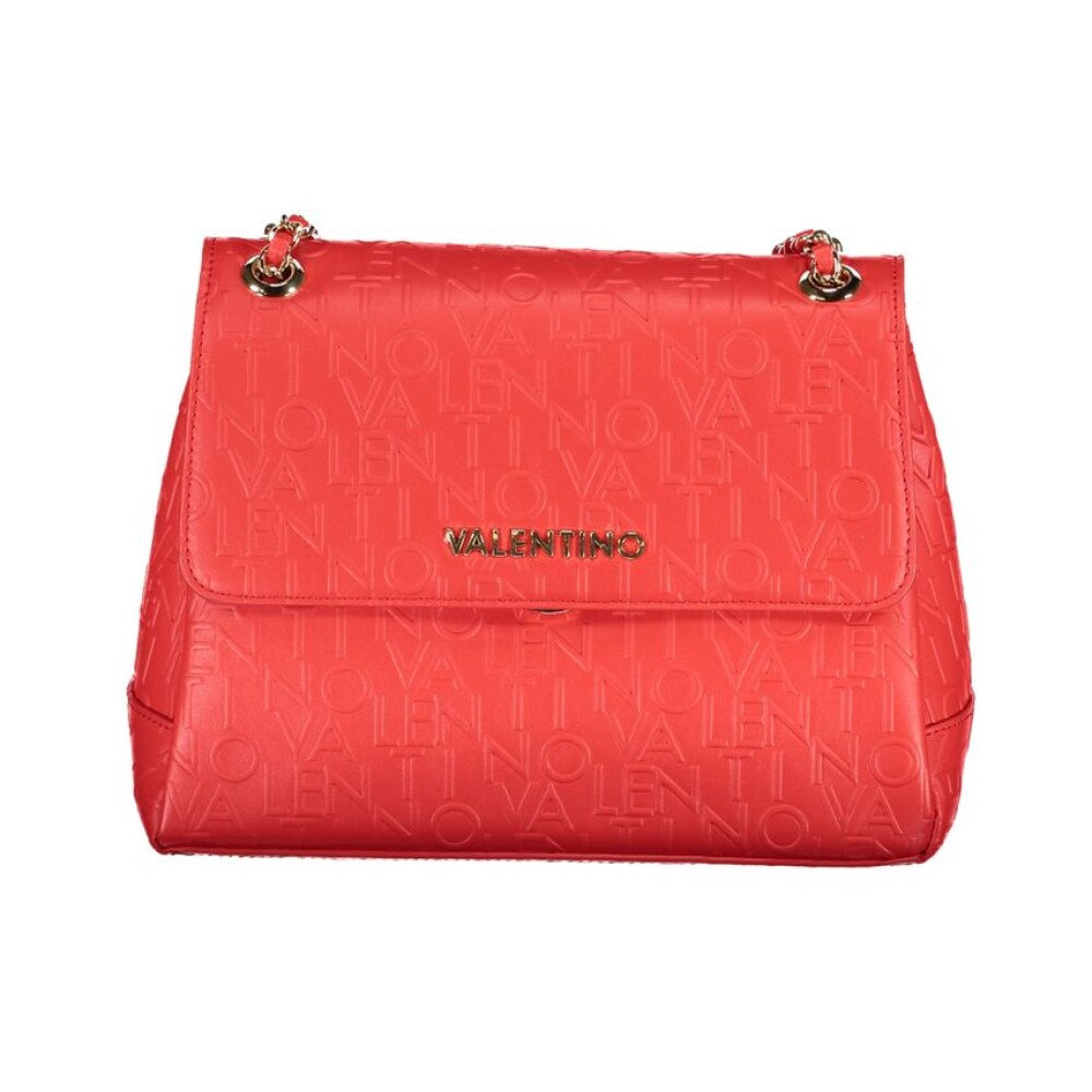 Red Polyethylene Shoulder Bag with Chain Handles Valentino by Mario Valentino Men s Fashion Miinto