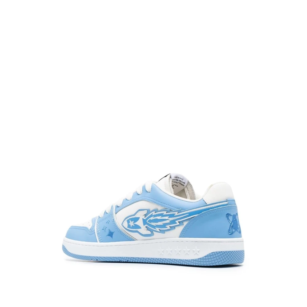 Enterprise Japan Gepaneleerde Leren Sneakers White Heren