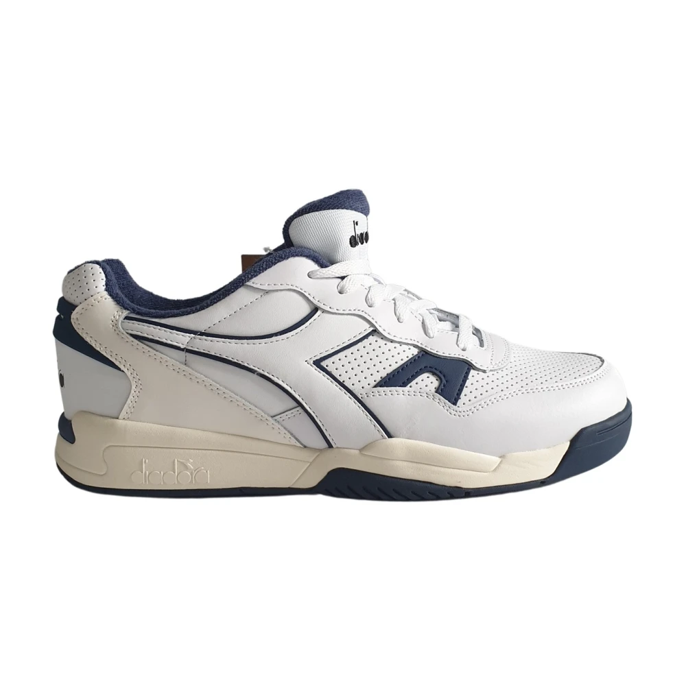 Diadora Witte Pelle Winnaar Sneaker Heren Schoenen