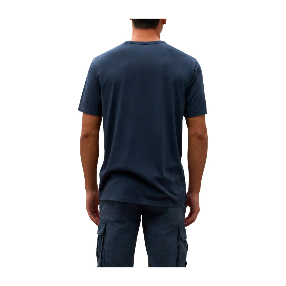 Ecoalf Korte Mouw T-Shirt Blue Heren