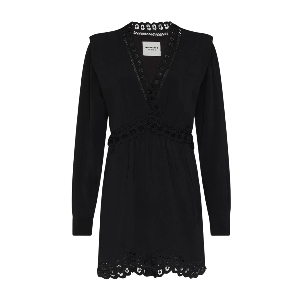 Isabel Marant Étoile Elegante Viscose Jurk Black Dames