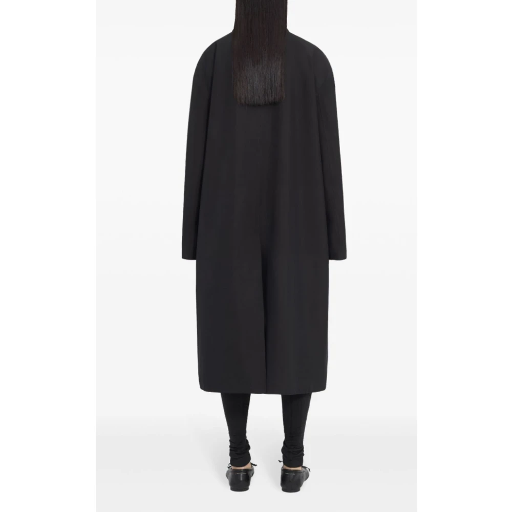 MM6 Maison Margiela Zwarte Trenchcoat Black Heren
