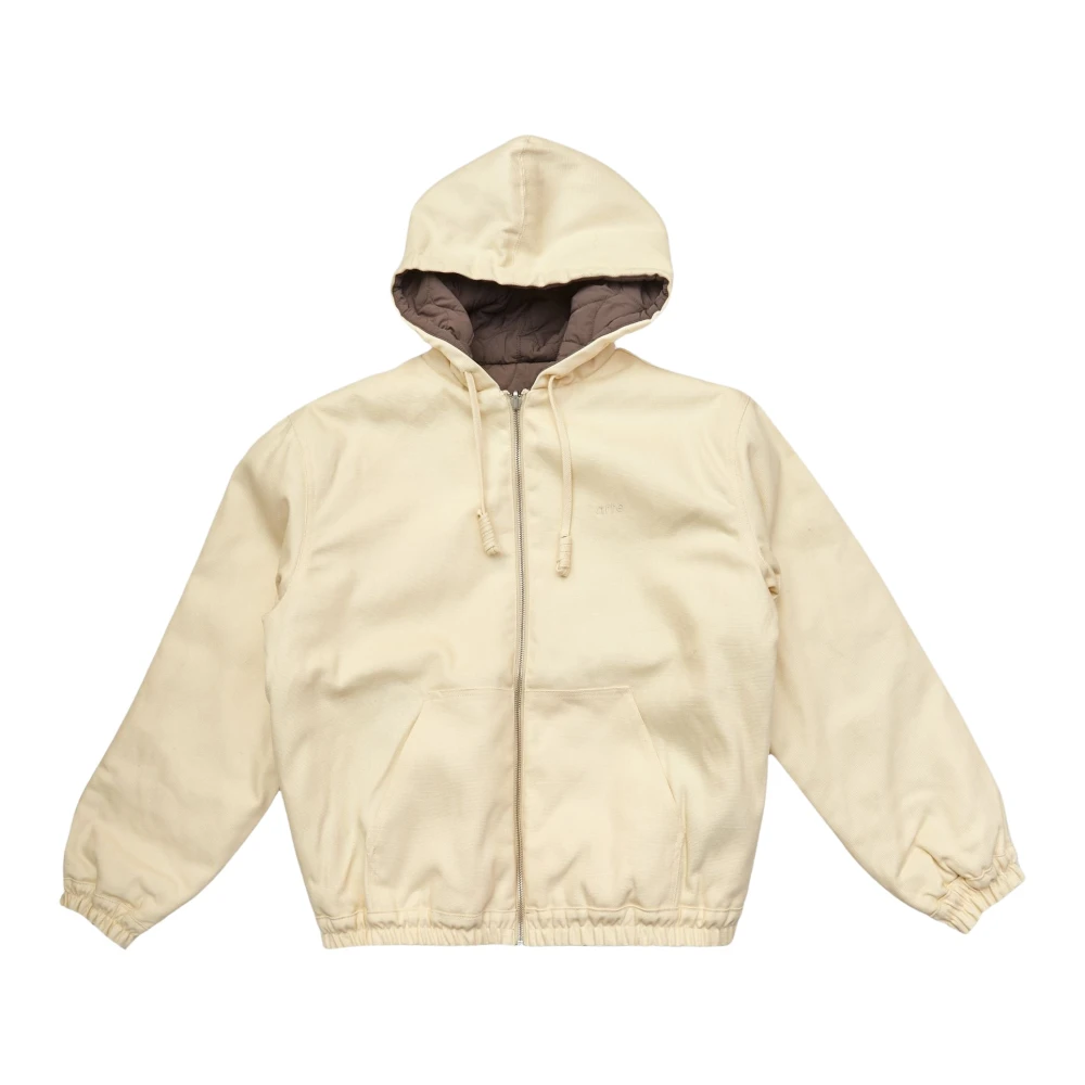 Arte Antwerp Omkeerbare Hoodie in Crème Beige Heren