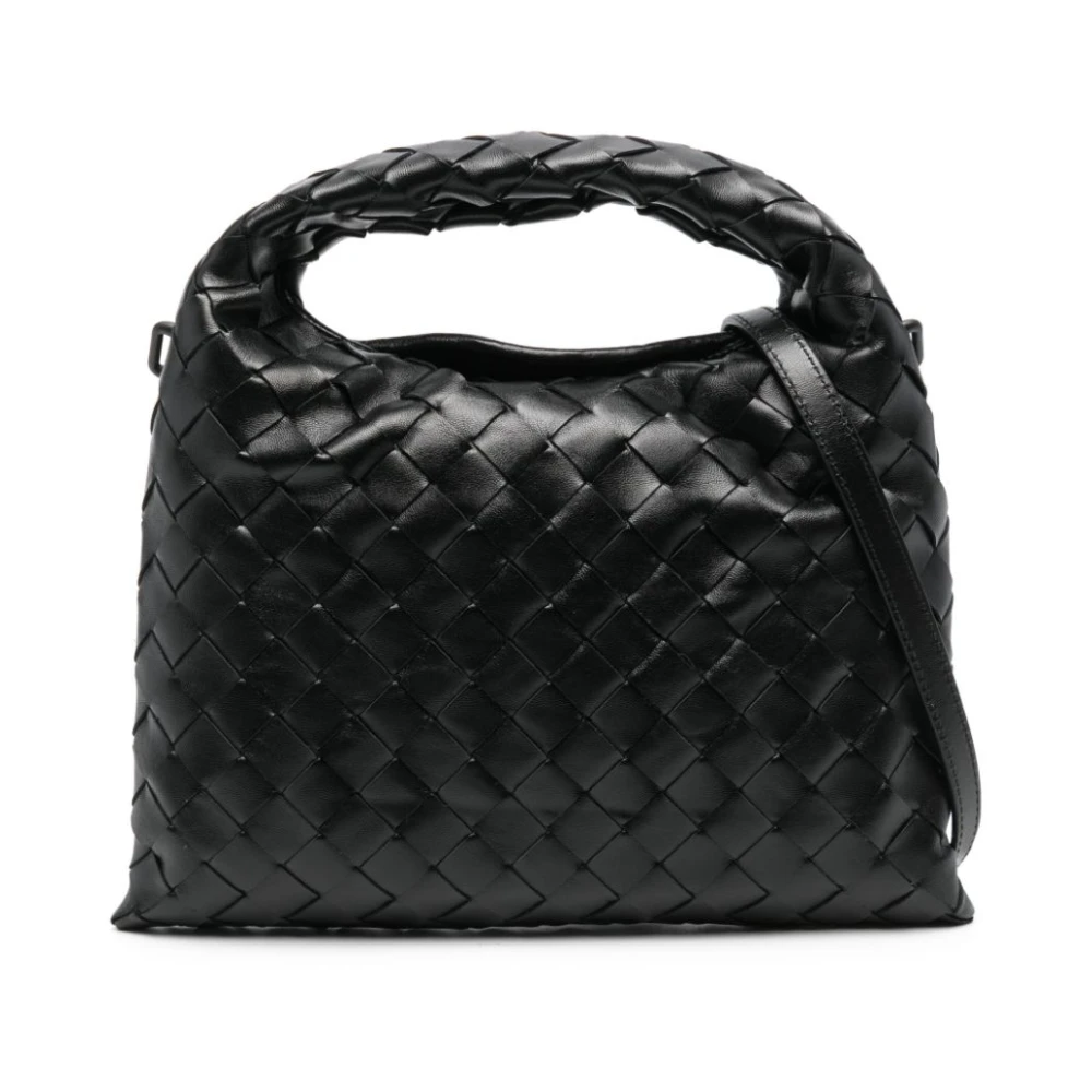 Bottega Veneta Elegante Venetiaanse Kalfleren Tassen Black Dames