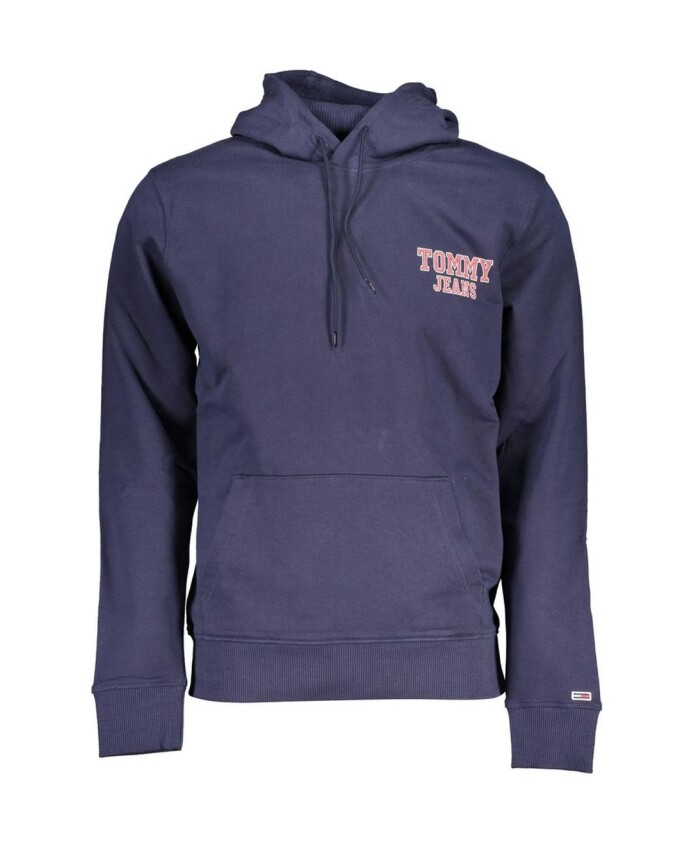 sweat-a-capuche-en-coton-bleu-avec-imprime-elegant