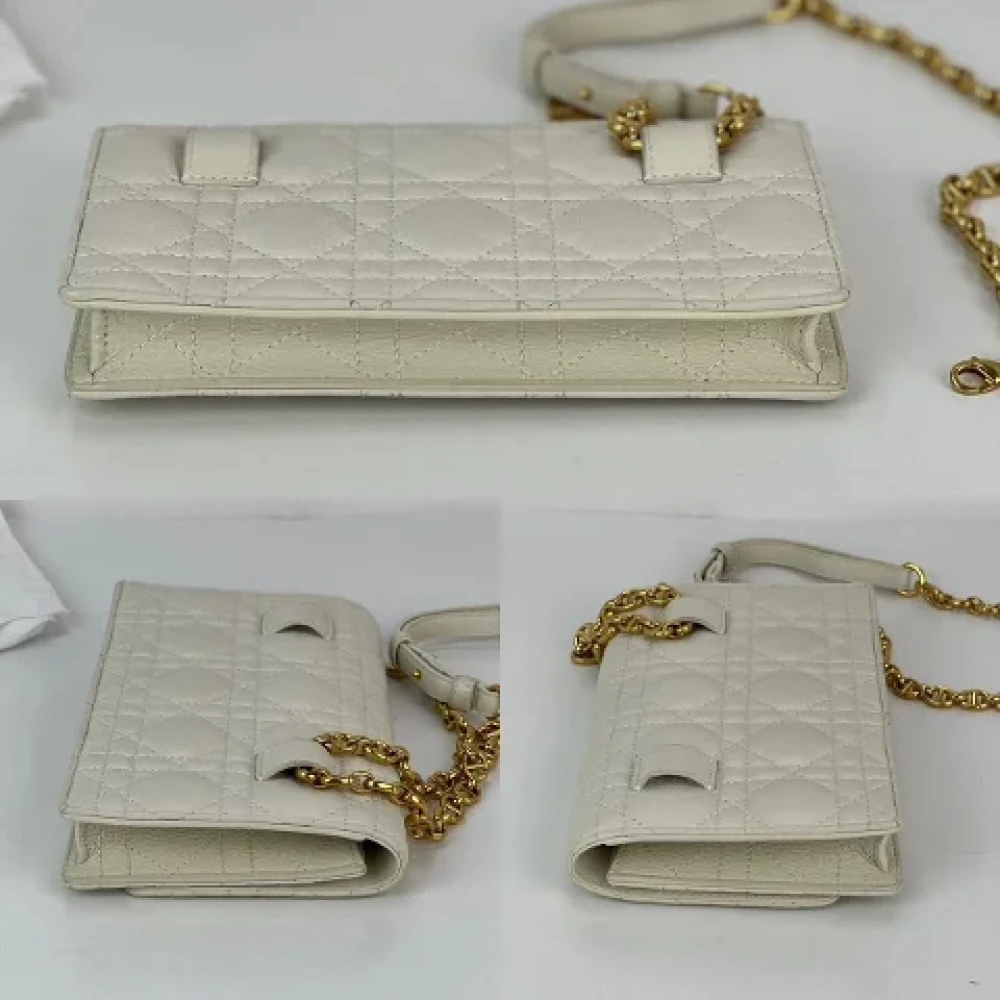 Dior Vintage Pre-owned Leather dior-bags White Dames