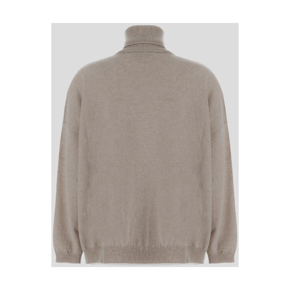Gentryportofino Luxe Cashmere Gebreide Kleding Beige Dames