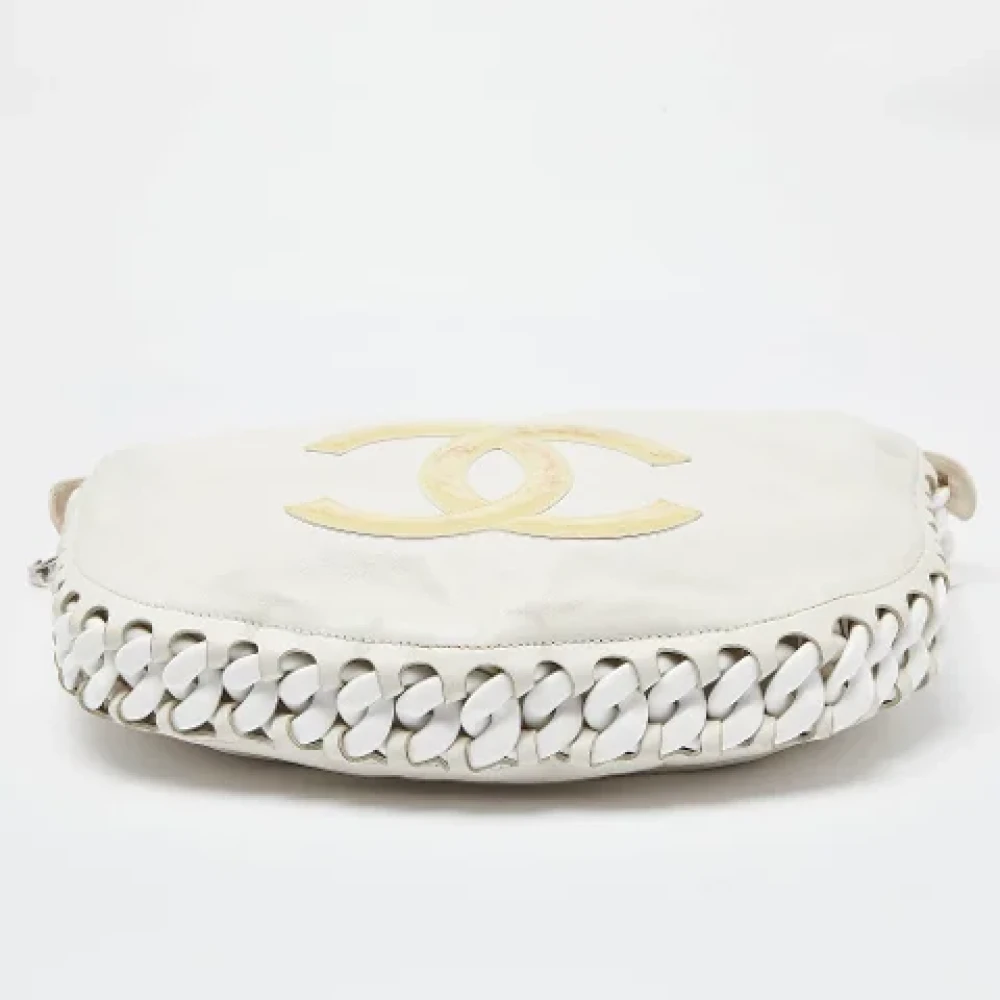 Chanel Vintage Pre-owned Leather handbags White Dames